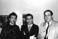 Grard Courant avec Jacques Donguy et Dominique Noguez.