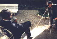 Tournage avec Ettore Scola.