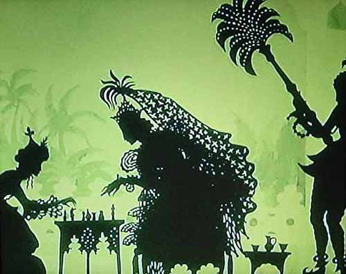 image du film COMPRESSION LES AVENTURES DU PRINCE AHMED DE LOTTE REINIGER.