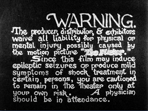 image du film COMPRESSION THE FLICKER DE TONY CONRAD.