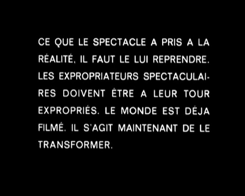 image du film COMPRESSION LA SOCT DU SPECTACLE DE GUY DEBORD.