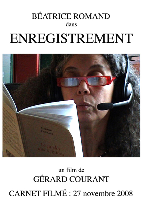 image du film ENREGISTREMENT (CARNET FILM : 27 novembre 2008).