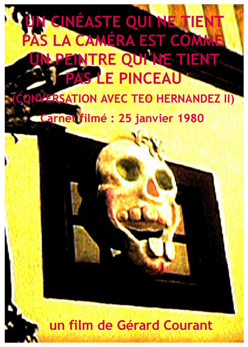 image du film UN CINASTE QUI NE TIENT PAS LA CAMRA EST COMME UN PEINTRE QUI NE TIENT PAS LE PINCEAU (CONVERSATION AVEC TEO HERNANDEZ II) (CARNET FILM : 25 janvier 1980) .