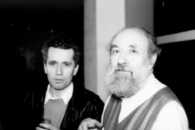 G�rard Courant avec Michel Butor.