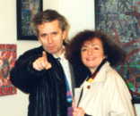 G�rard Courant avec Eva Lewinson.