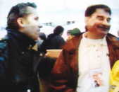 Grard Courant avec Raymond Poulidor.