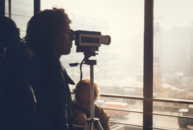 Tournage du Cin�maton de Marie Rivi�re.